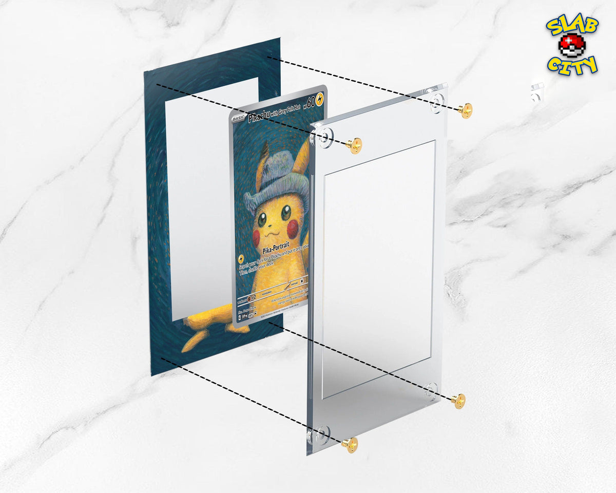 Slab City display case assembly components