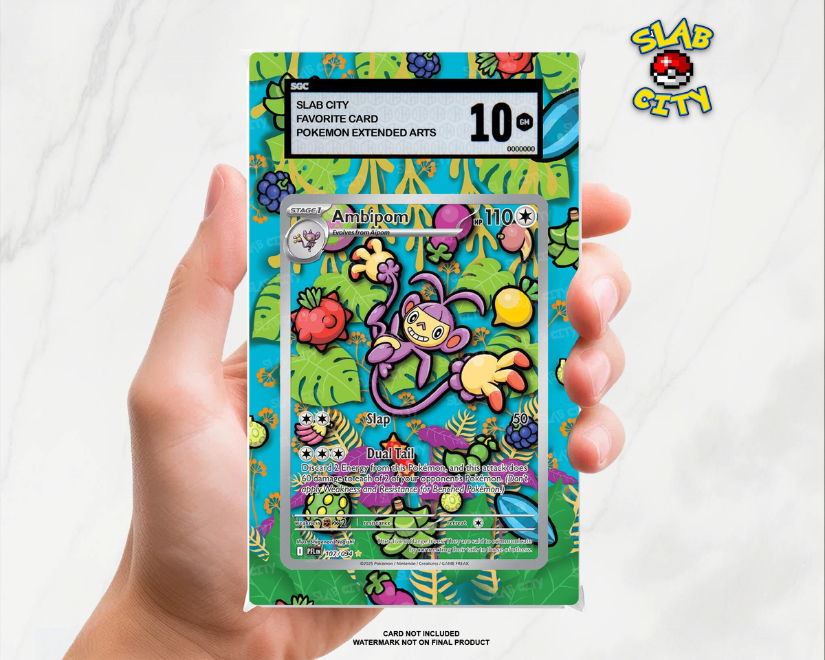 Ambipom #107 Phantasmal Flames SGC graded slab insert; card not included, watermark not on final product
