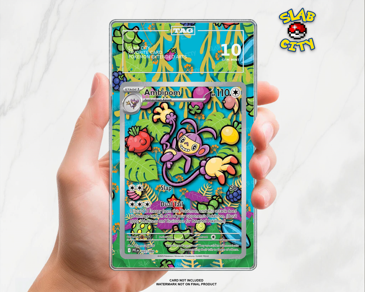 Ambipom #107 Phantasmal Flames TAG graded slab insert; card not included, watermark not on final product