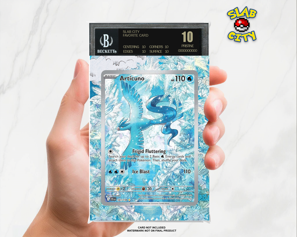 Articuno #161/159 Journey Together BGS graded slab insert; card not included, watermark not on final product