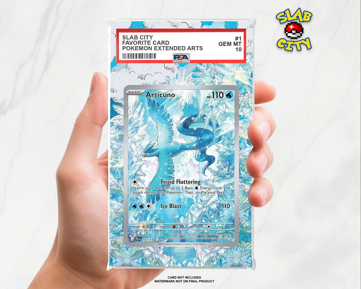 Articuno #161/159 Journey Together PSA graded slab insert; card not included, watermark not on final product