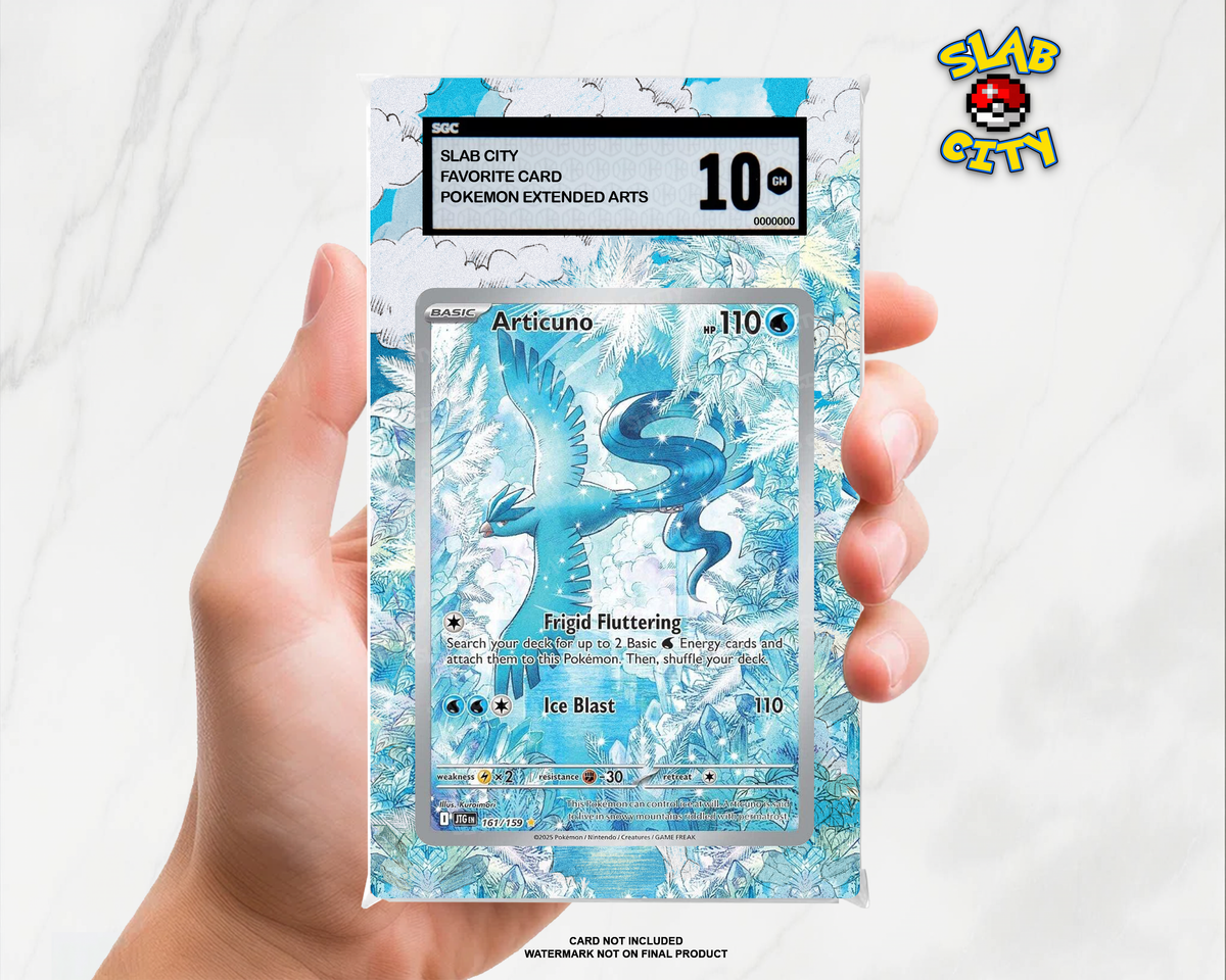 Articuno #161/159 Journey Together SGC graded slab insert; card not included, watermark not on final product