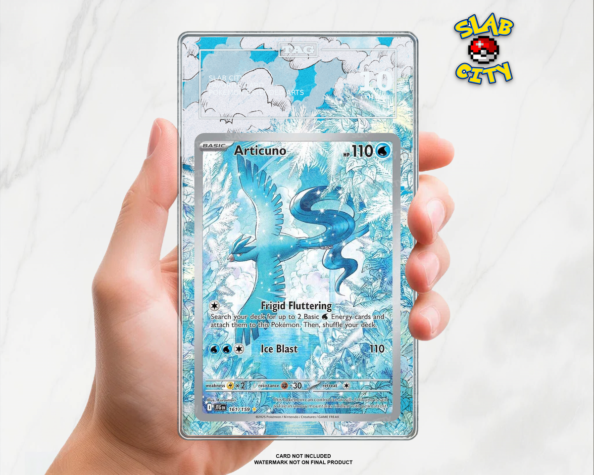 Articuno #161/159 Journey Together TAG graded slab insert; card not included, watermark not on final product