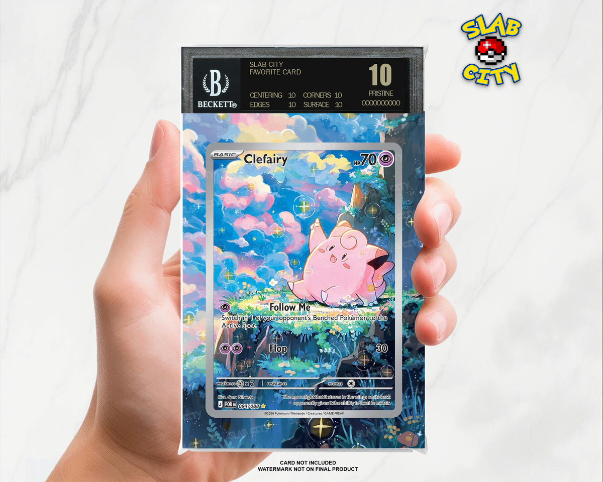 Clefairy #094 Perfect Order BGS graded slab insert; card not included, watermark not on final product