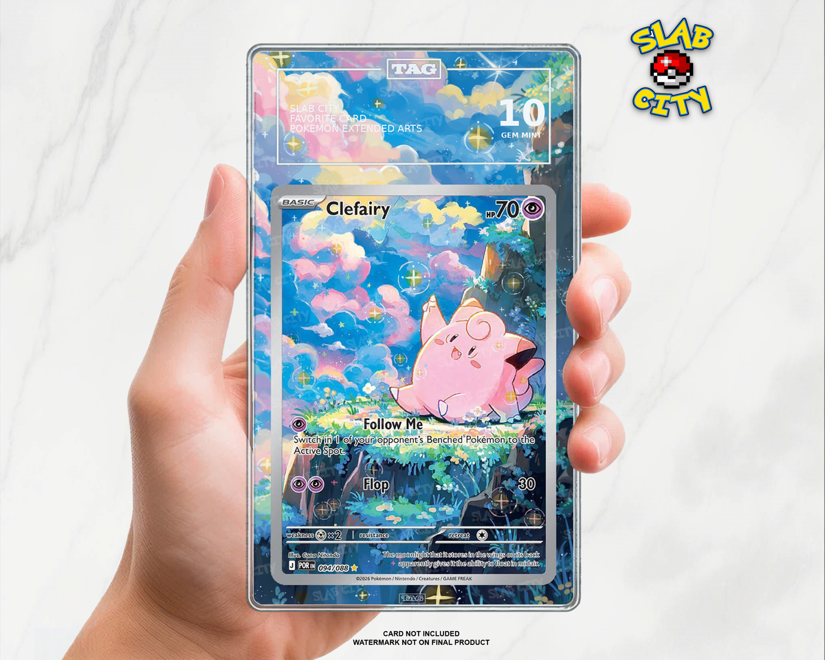 Clefairy #094 Perfect Order TAG graded slab insert; card not included, watermark not on final product