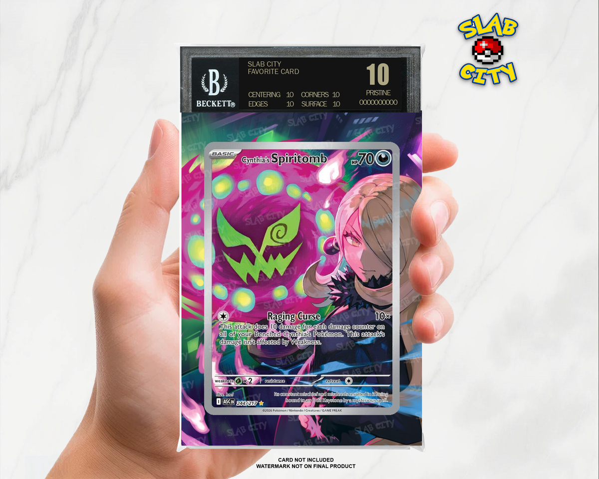 Cynthia's Spiritomb #244 Ascended Heroes BGS graded slab insert; card not included, watermark not on final product