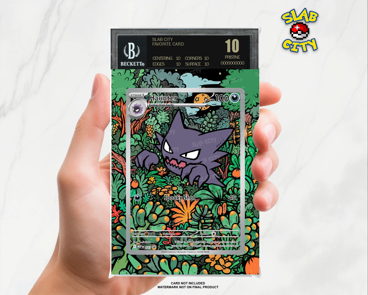 Haunter #27 Mega Evolution Promo BGS graded slab insert; card not included, watermark not on final product