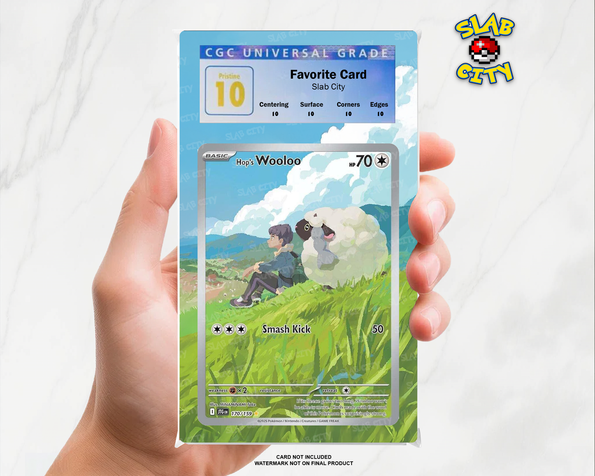 Hop's Wooloo #170/159 Journey Together CGC graded slab insert; card not included, watermark not on final product