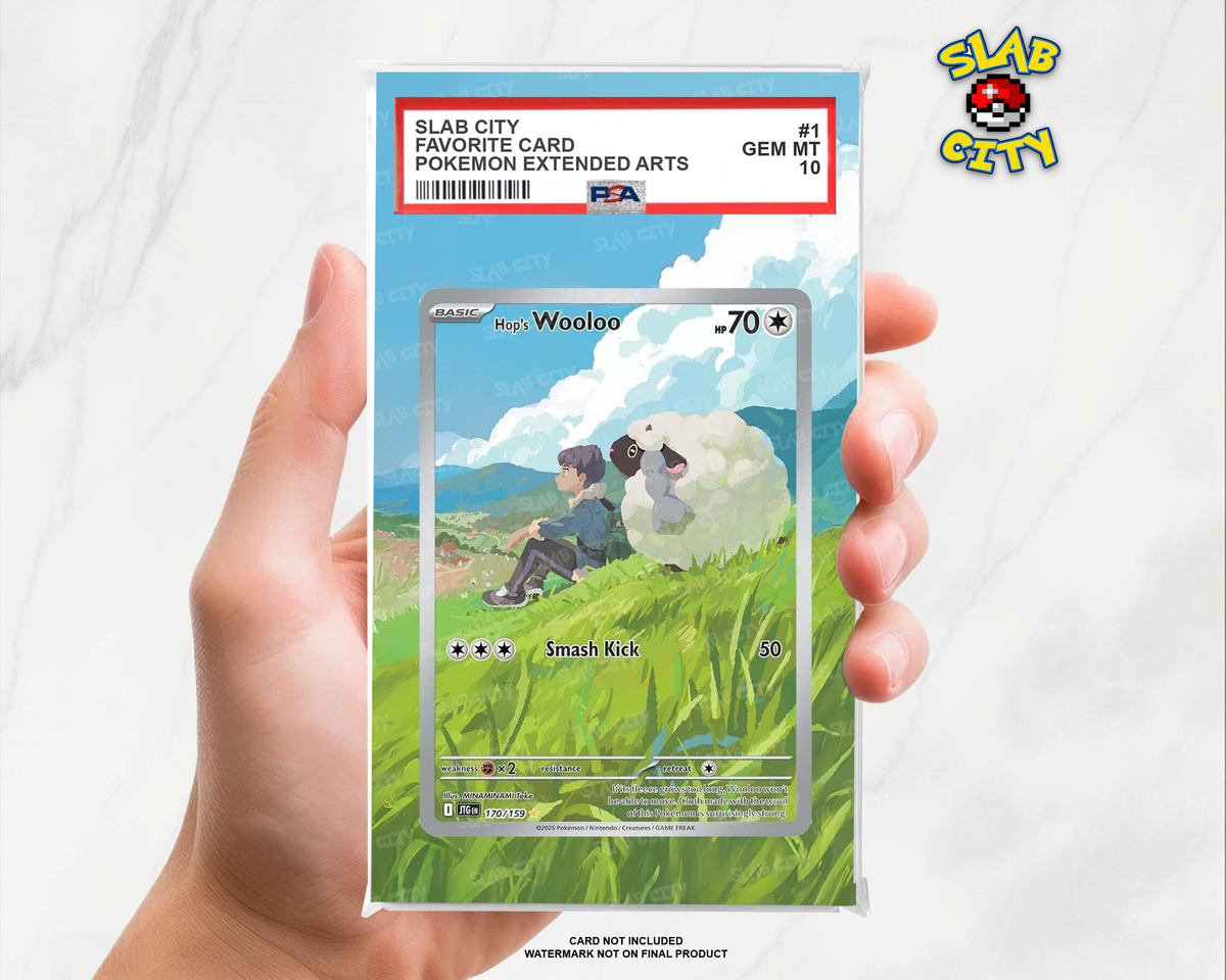 Hop's Wooloo #170/159 Journey Together PSA graded slab insert; card not included, watermark not on final product