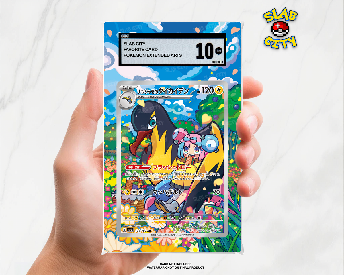 Iono's Kilowattrel #163/159 Journey Together SGC graded slab insert; card not included, watermark not on final product