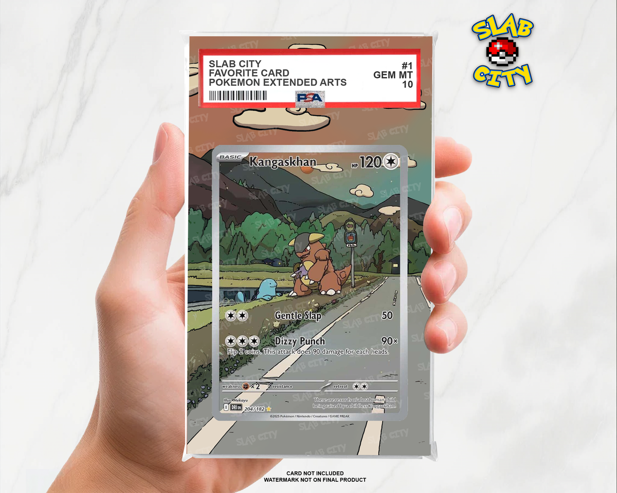 Kangaskhan #204/182 Destined Rivals PSA graded slab insert; card not included, watermark not on final product