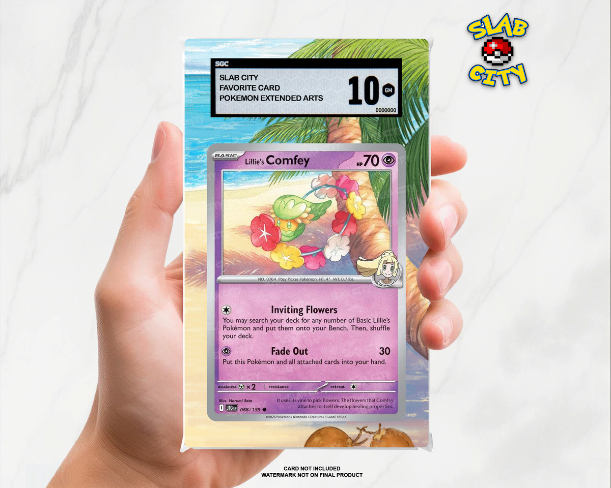 Lillie's Comfey #68/159 Journey Together SGC graded slab insert; card not included, watermark not on final product