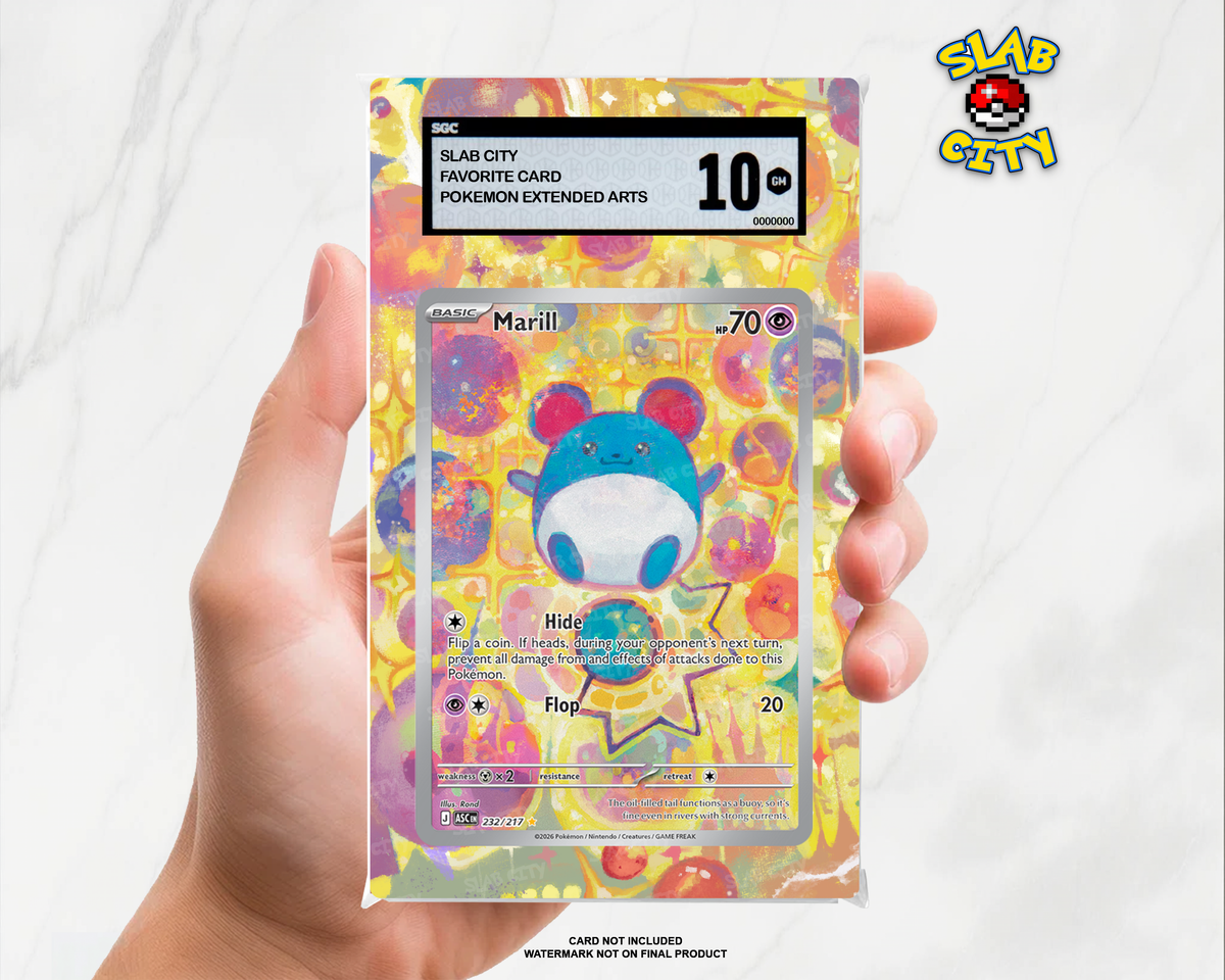 Marill #232 Ascended Heroes SGC graded slab insert; card not included, watermark not on final product