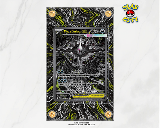 Mega Darkrai ex #116 Pitch Black extended art raw card display case