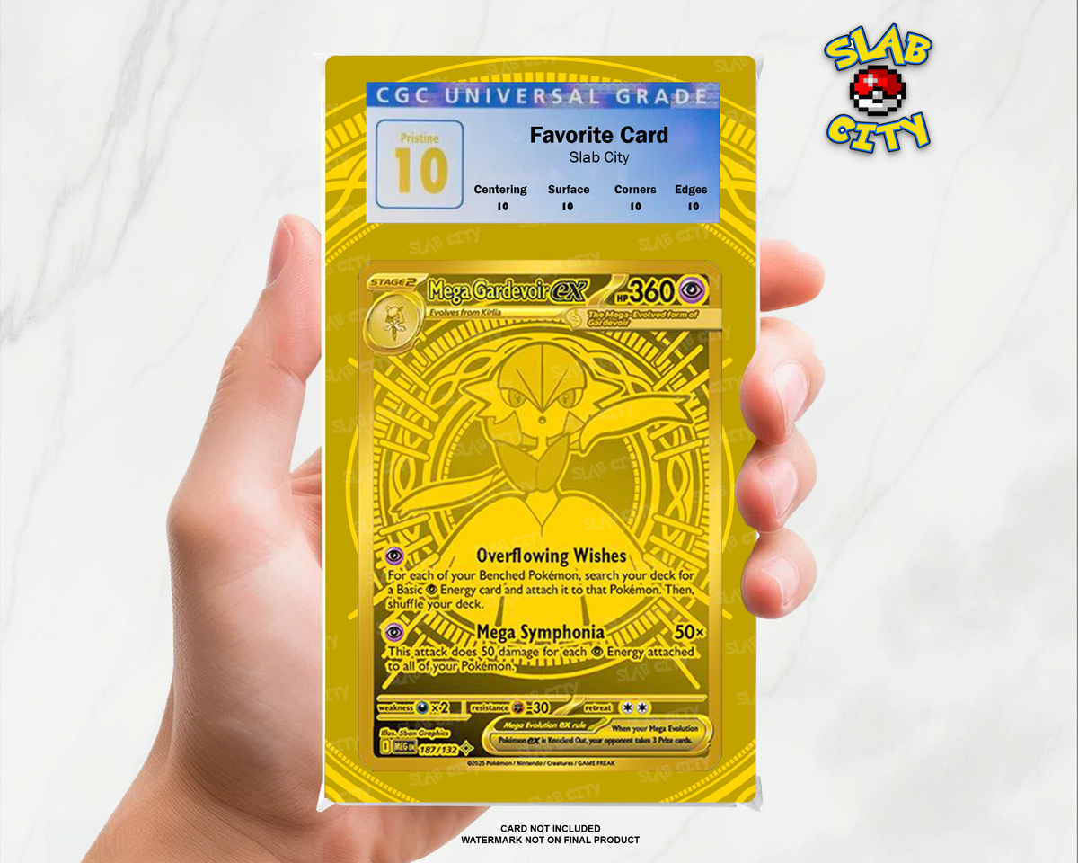 Mega Gardevoir ex #187 Mega Evolution extended art CGC graded slab insert