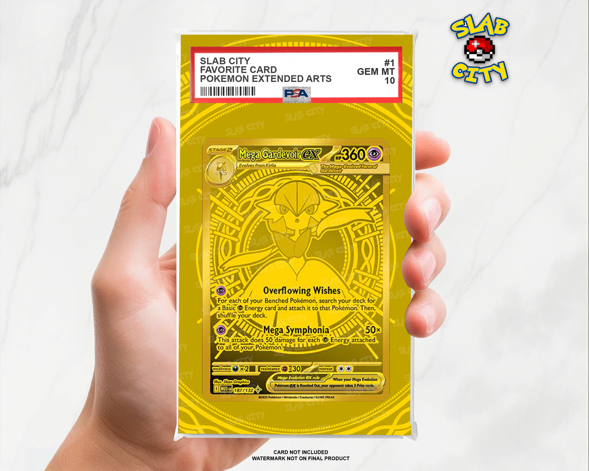 Mega Gardevoir ex #187 Mega Evolution extended art PSA graded slab insert
