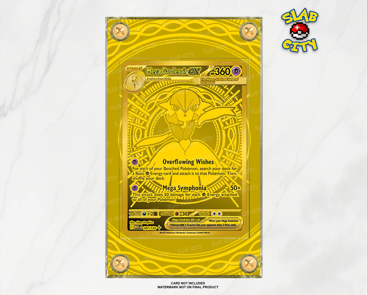 Mega Gardevoir ex #187 Mega Evolution extended art raw card display case