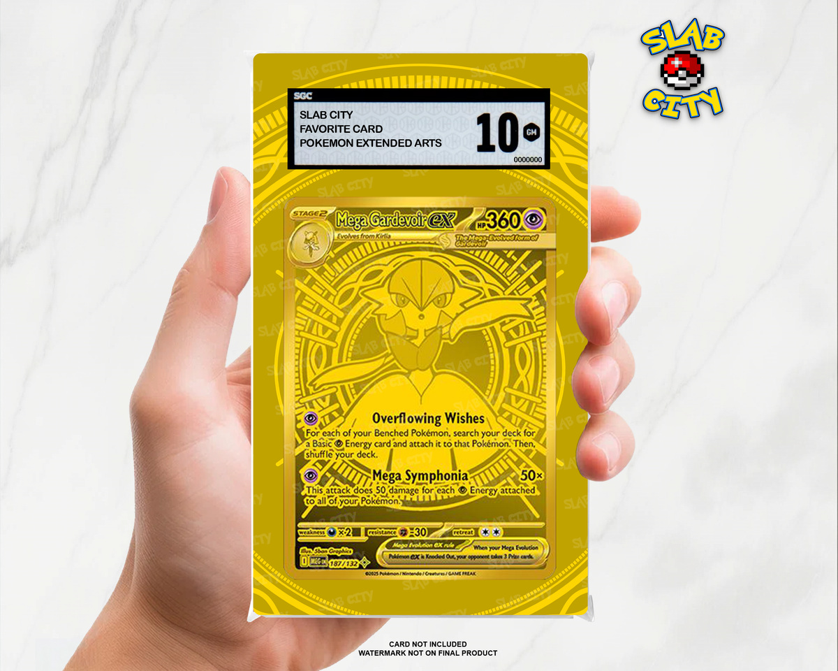 Mega Gardevoir ex #187 Mega Evolution extended art SGC graded slab insert