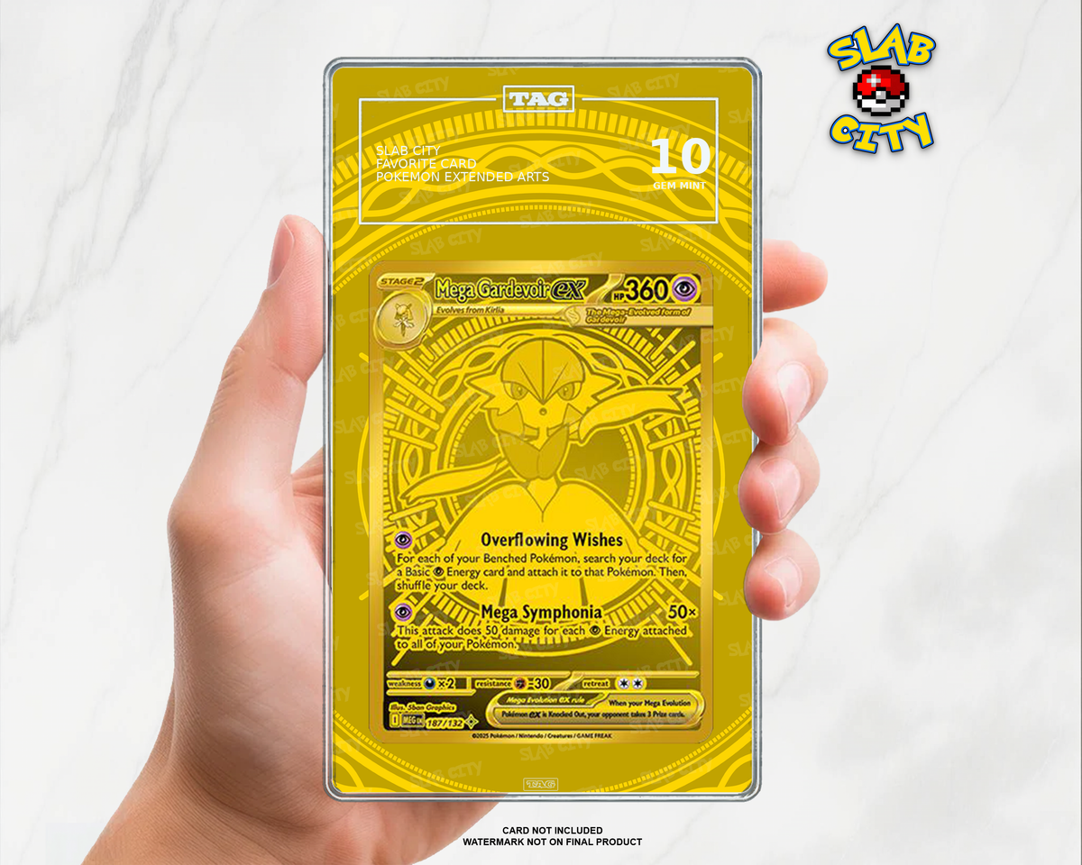 Mega Gardevoir ex #187 Mega Evolution extended art TAG graded slab insert