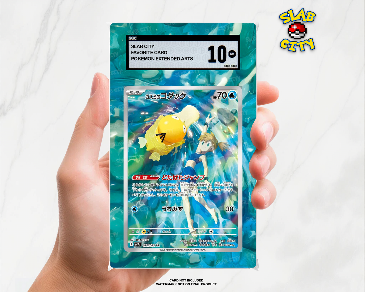 Misty's Psyduck #193/182 Destined Rivals SGC graded slab insert; card not included, watermark not on final product