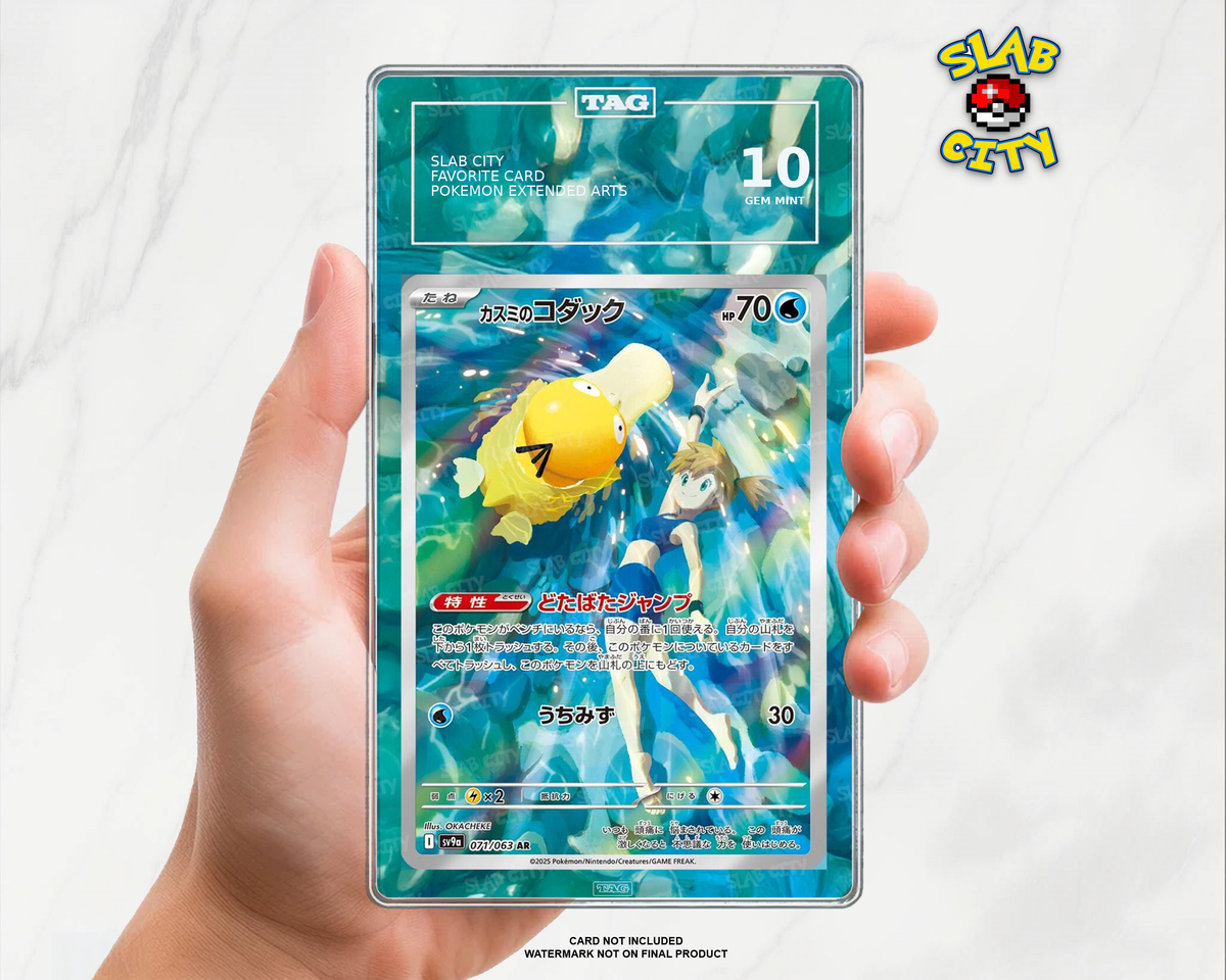 Misty's Psyduck #193/182 Destined Rivals TAG graded slab insert; card not included, watermark not on final product