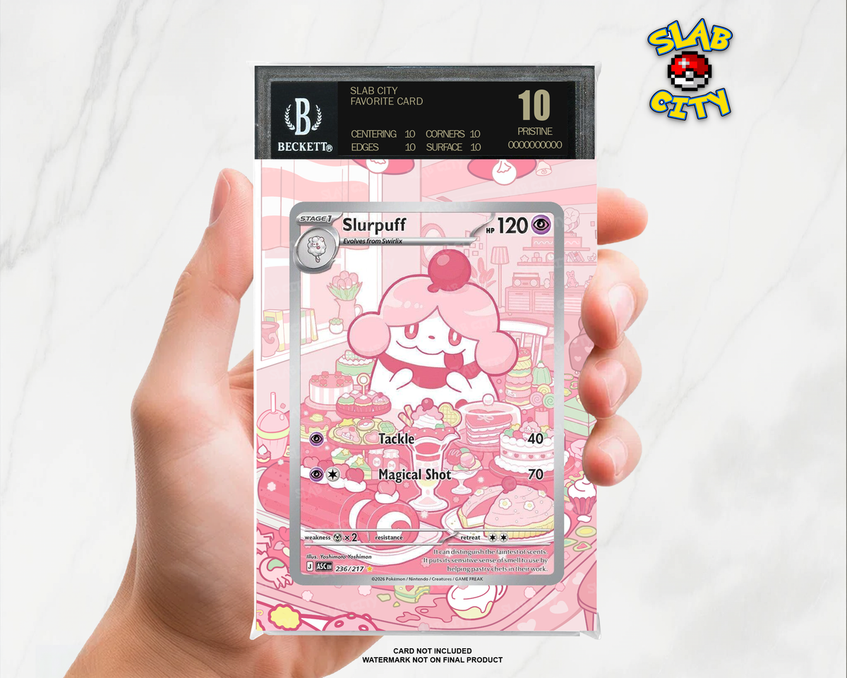 Slurpuff #236 Ascended Heroes BGS graded slab insert; card not included, watermark not on final product