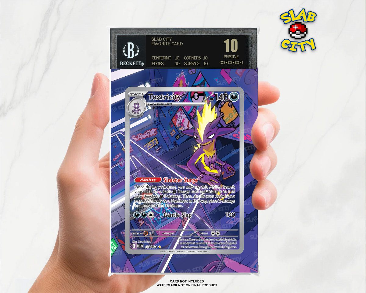 Toxtricity #103 Phantasmal Flames BGS graded slab insert; card not included, watermark not on final product