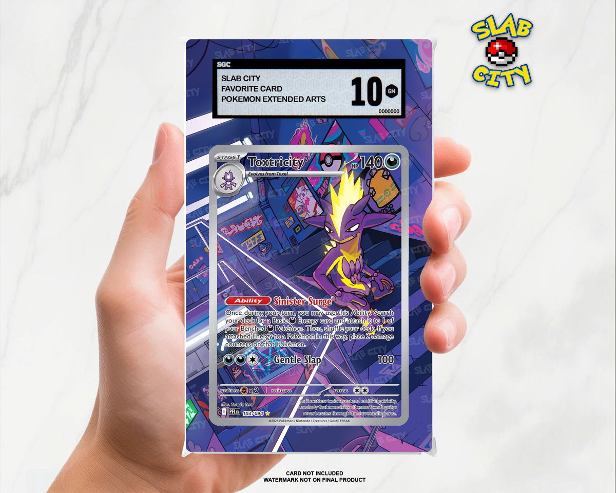Toxtricity #103 Phantasmal Flames SGC graded slab insert; card not included, watermark not on final product