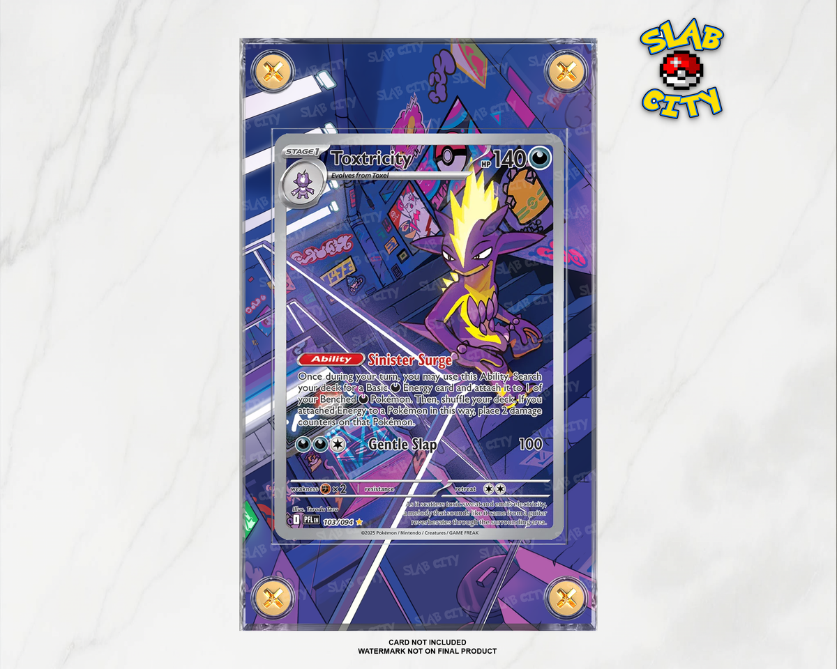 Toxtricity #103 Phantasmal Flames raw card display case; card not included, watermark not on final product