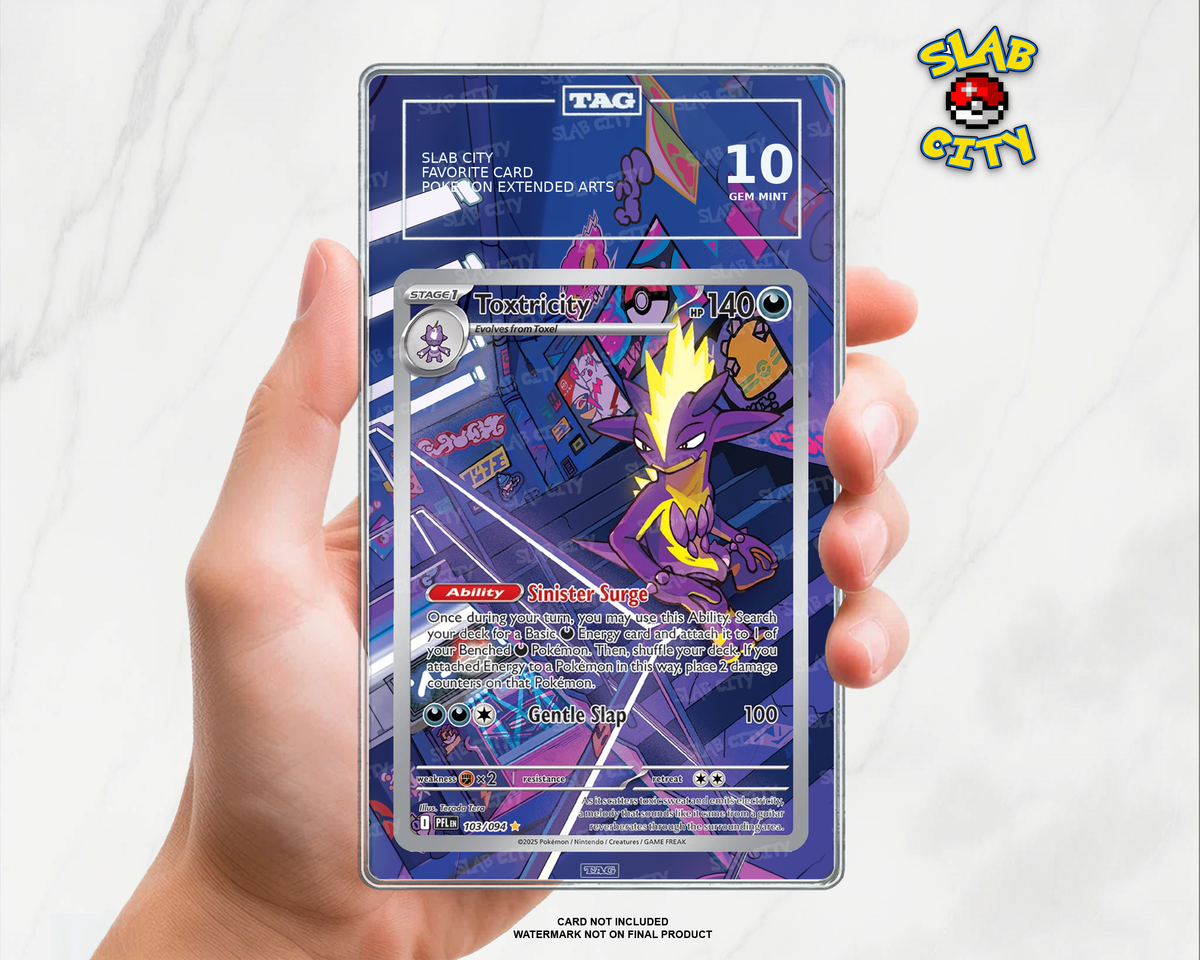 Toxtricity #103 Phantasmal Flames TAG graded slab insert; card not included, watermark not on final product