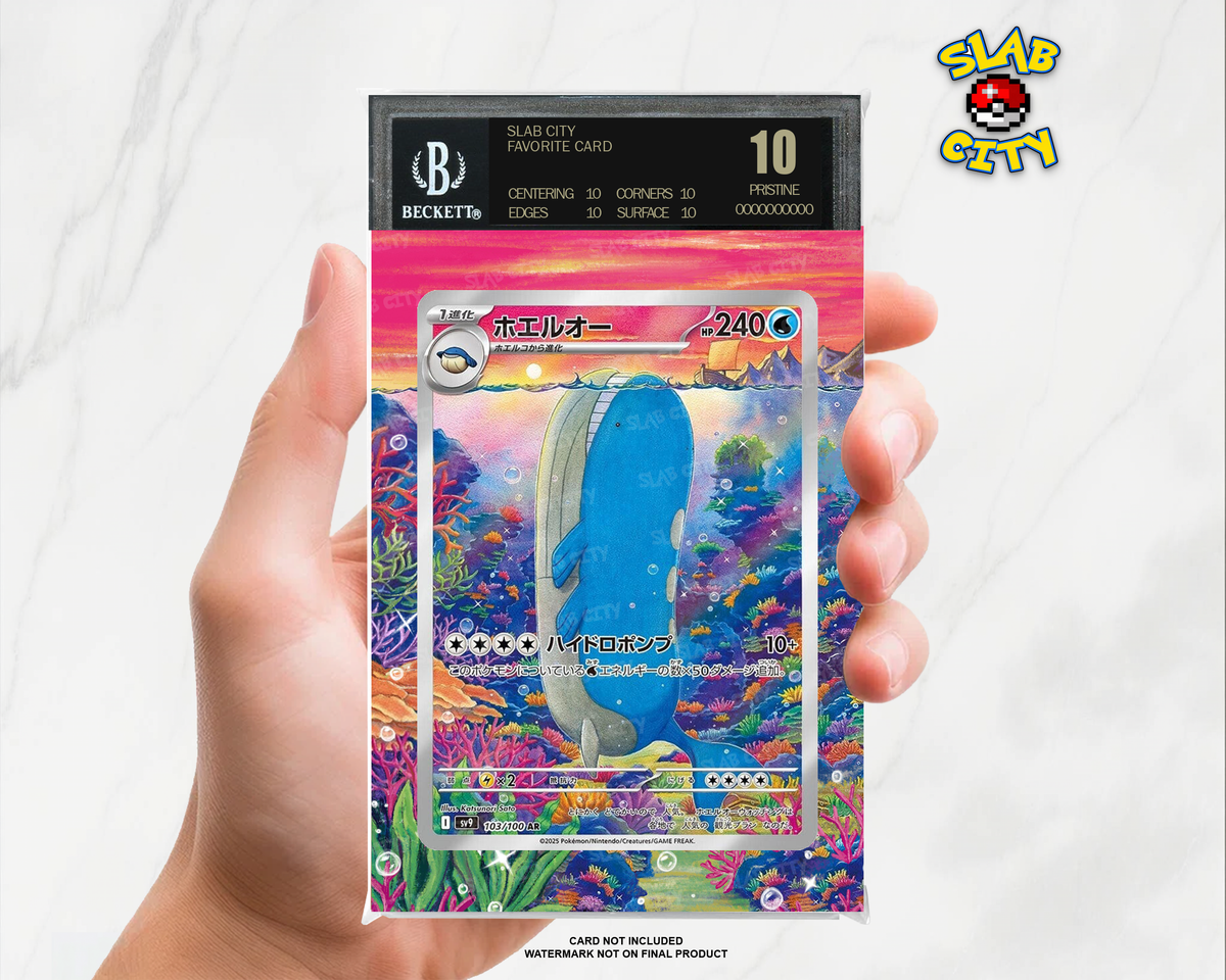 Wailord #162/159 Journey Together BGS graded slab insert; card not included, watermark not on final product
