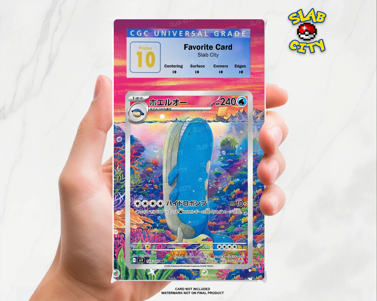 Wailord #162/159 Journey Together CGC graded slab insert; card not included, watermark not on final product