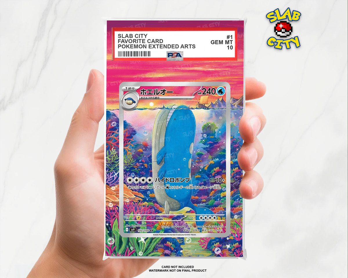Wailord #162/159 Journey Together PSA graded slab insert; card not included, watermark not on final product