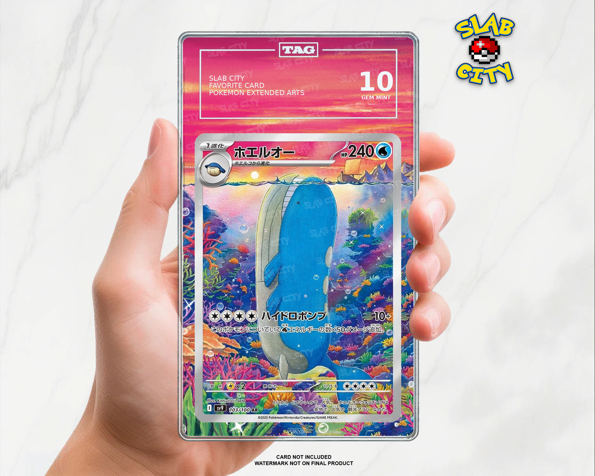 Wailord #162/159 Journey Together TAG graded slab insert; card not included, watermark not on final product