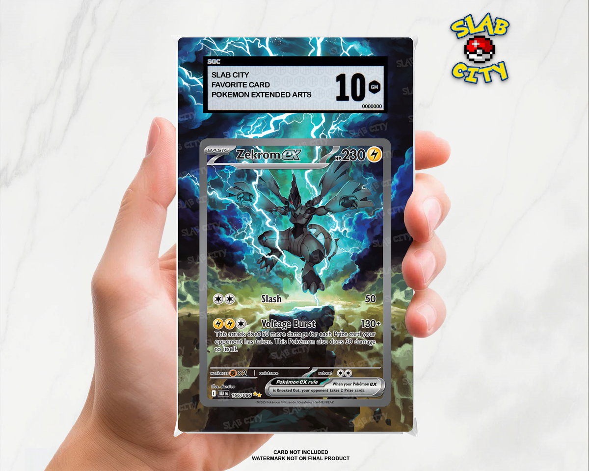 Zekrom ex #166/86 Black Bolt SGC graded slab insert; card not included, watermark not on final product