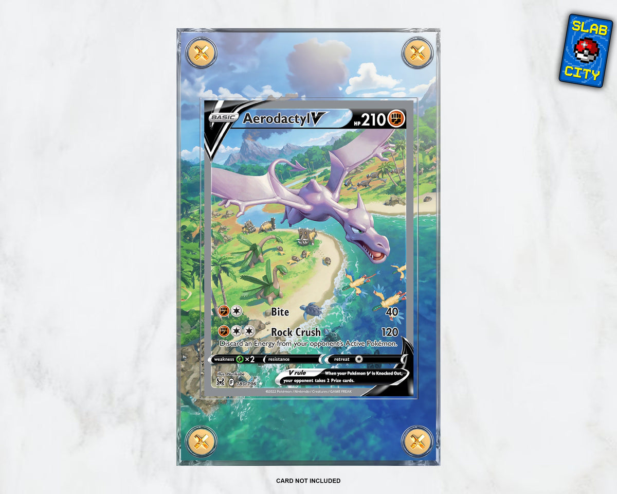 Aerodactyl V #180 Lost Origin Extended Art Pokémon Card Display Case