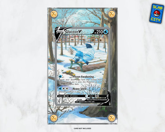 Glaceon V #175 Evolving Skies - Extended Artwork Pokémon Card Display Case