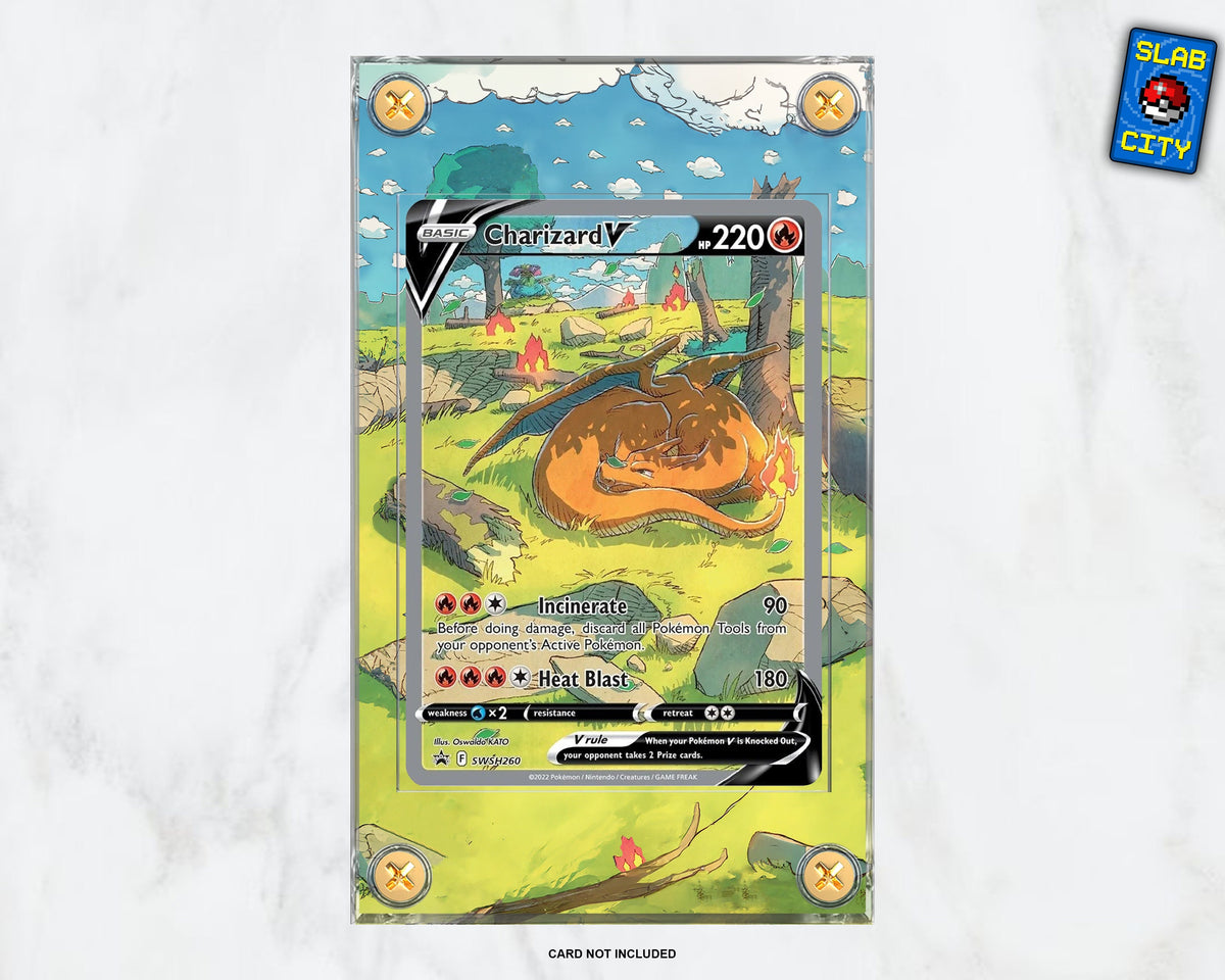 Charizard V SWSH #260 Extended Art Pokémon Card Display Case