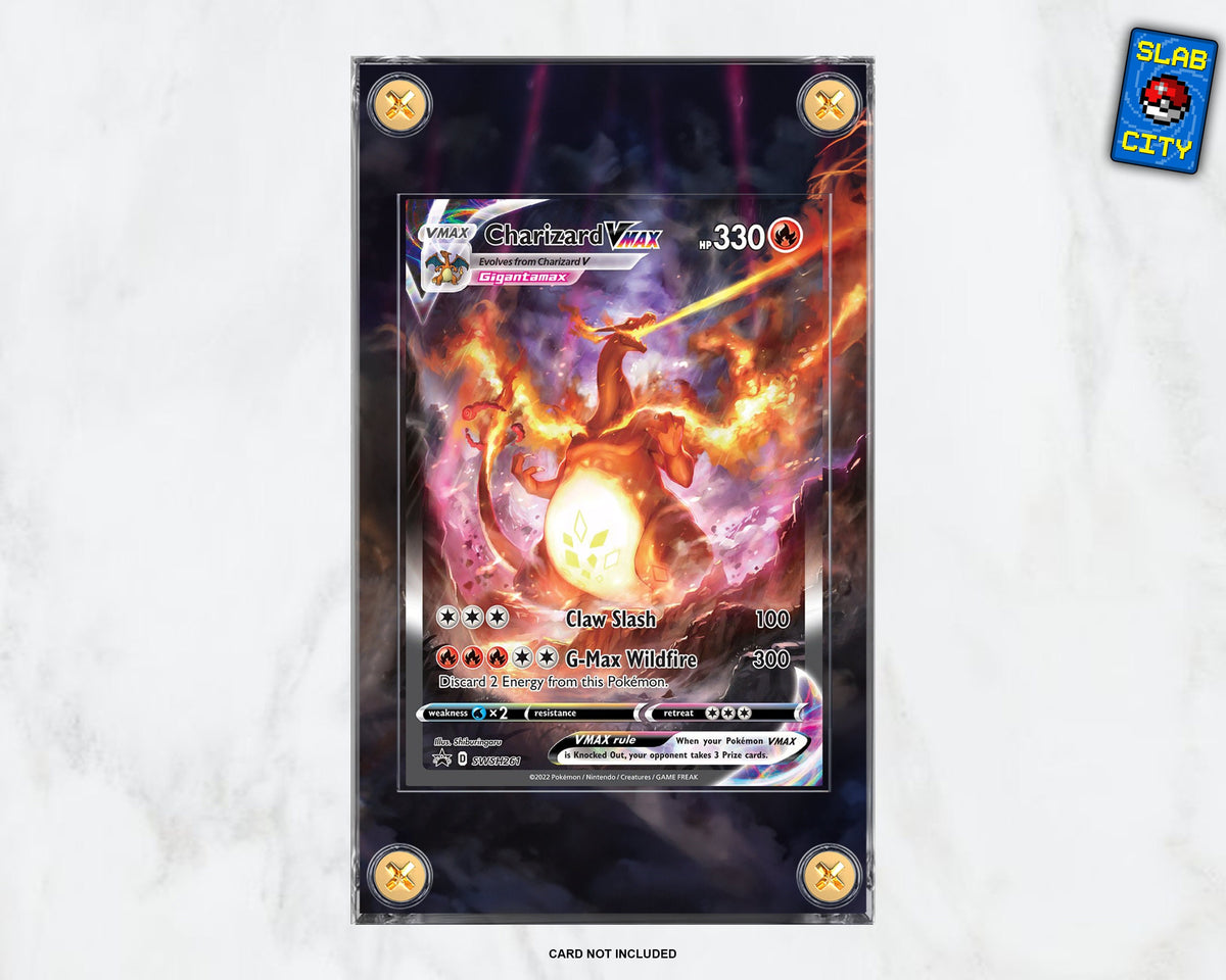 Charizard VMAX SWSH261 Extended Art Pokémon Card Display Case