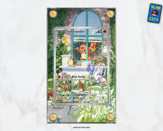 Charmander SVP44 Obsidian Flames Promo - Extended Artwork Pokémon Card Display Case