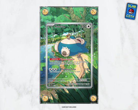Snorlax #51 Pokemon 151 Extended Art Pokémon Card Display Case