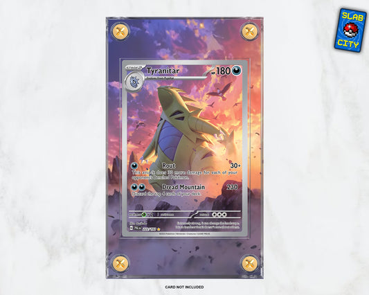 Tyranitar IR #222 Paldea Evolved - Extended Artwork Pokémon Card Display Case