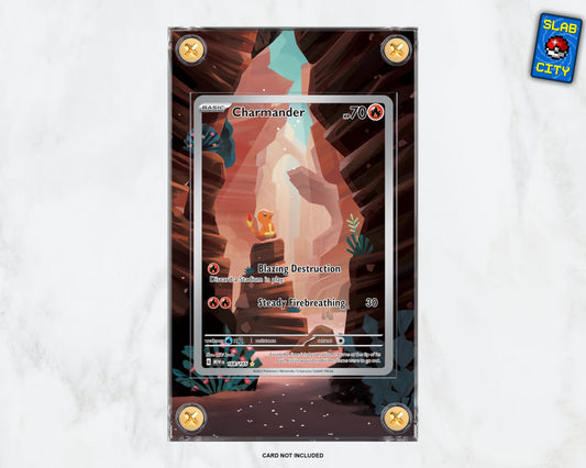 Charmander #168 IR Pokémon 151 - Extended Artwork Pokémon Card Display Case