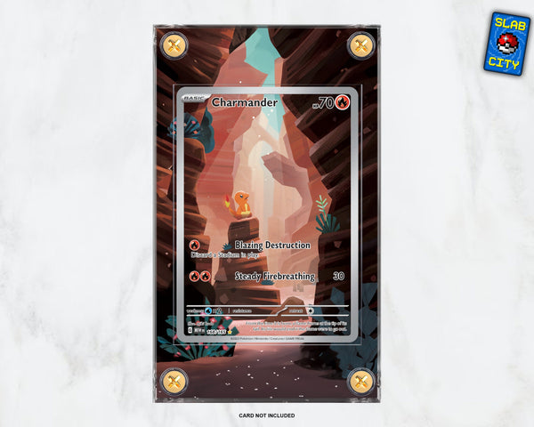 Charmander #168 Pokémon 151 Extended Art Pokémon Card Display Case