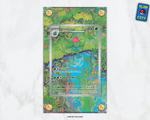 Ivysaur #167 Pokémon 151 Extended Art Pokémon Card Display Case
