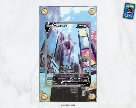 Mewtwo V #72 Pokémon GO Extended Art Pokémon Card Display Case