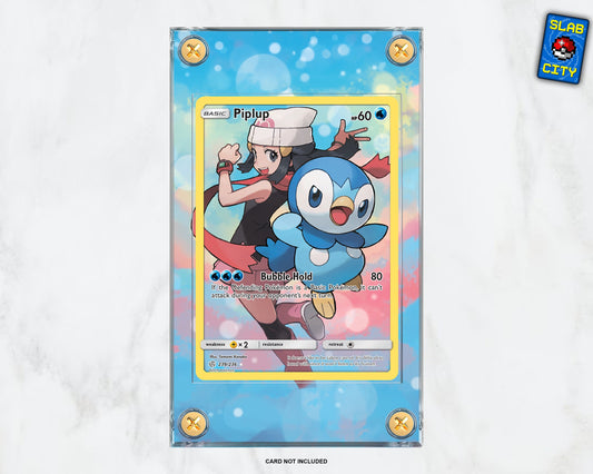 Piplup - Cosmic Eclipse #239 - Extended Artwork Pokémon Card Display Case