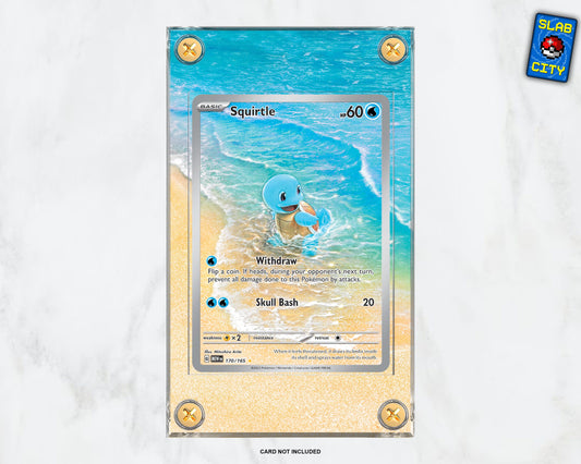 Squirtle #170 IR Pokémon 151 - Extended Artwork Pokémon Card Display Case