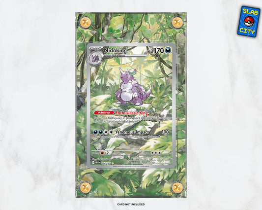Nidoking #174 IR Pokémon 151 - Extended Artwork Pokémon Card Display Case