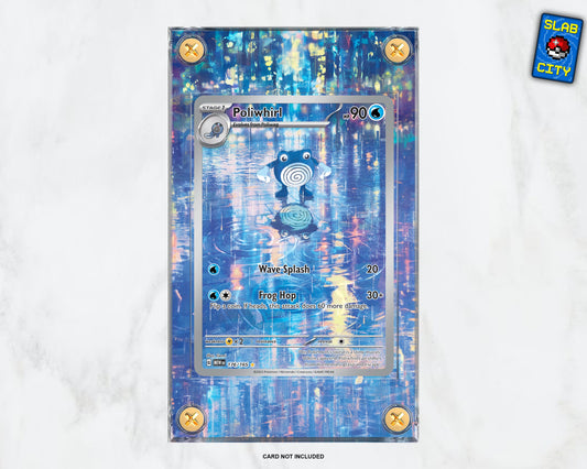Poliwhirl #176 IR Pokémon 151 - Extended Artwork Pokémon Card Display Case
